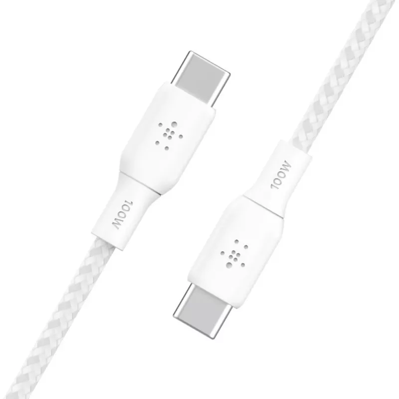 Belkin BOOST CHARGE USB 2.0 2m USB C kabelis, balts