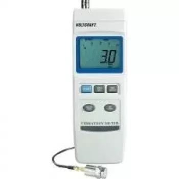 Voltcraft VBM-100 vibrācijas mērīšanas instruments, datu reģistrators ± 5 % 0,5–199,9 mm/s, 0,05–19,9 cm/s, 0,02–