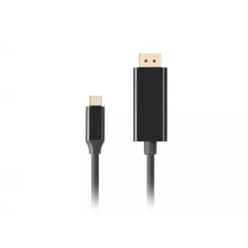 USB-C uz DisplayPort adapteris Lanberg CA-CMDP-10CU-0018-BK Melns 1,8 m