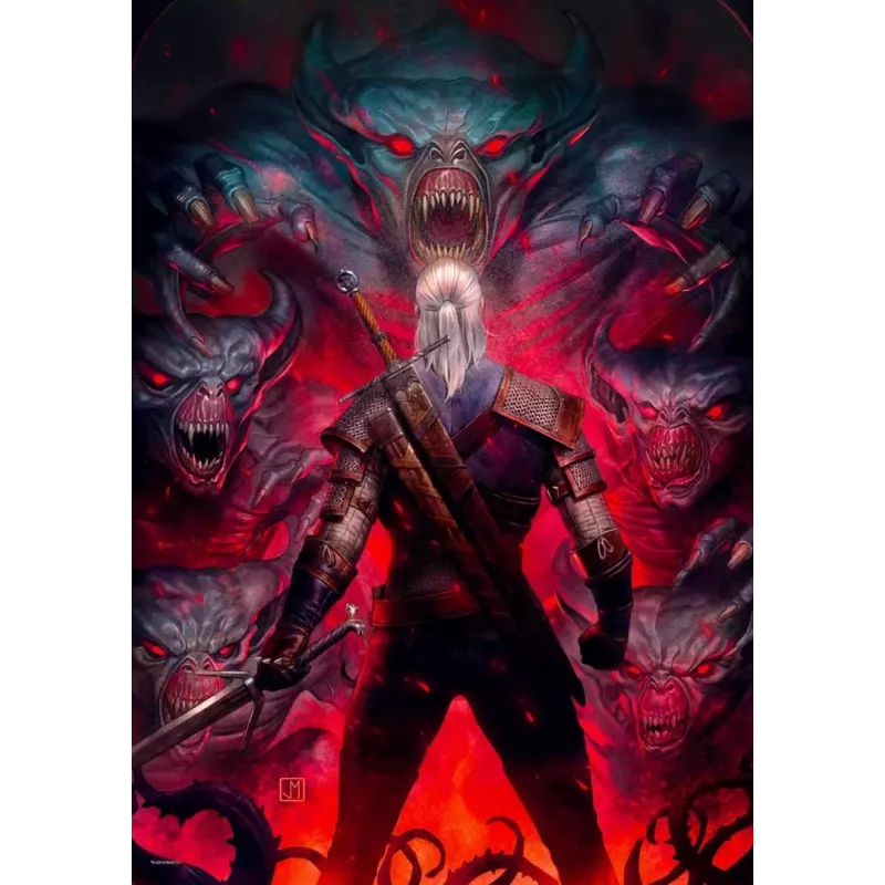 Good Loot Comic Book Puzzle: The Witcher (Wiedźmin) Corvo Balts, 1000 gab.