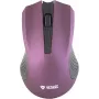 2.4 GHz optiskā simetriskā bezvadu pele, 3 pogas, violeta