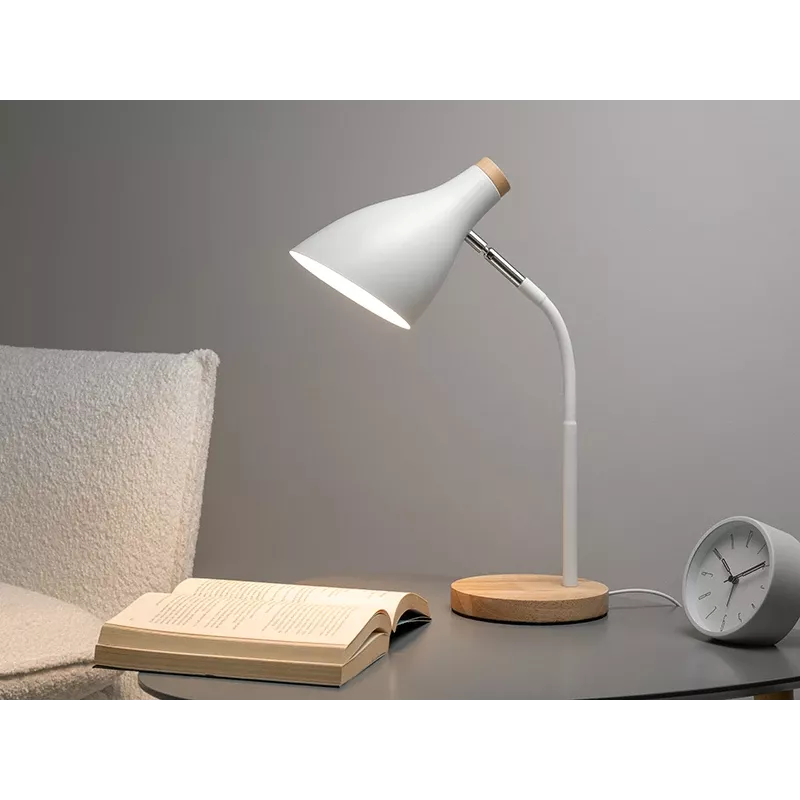 Galda lampa Borland TRAOSW47235 balta — galda apgaismojums, kompakts dizains