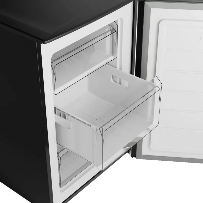 Vertikālā saldētava BOMANN GS 7253, 87 l, melna, ≤ -18°C, energoefektivitātes klase C, 850×550×580 mm