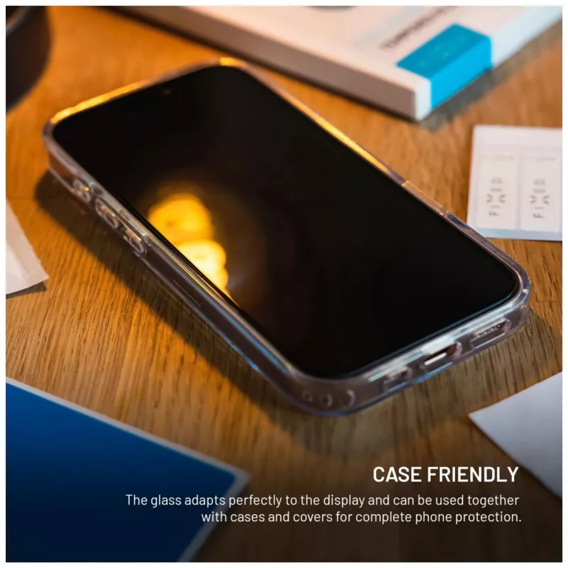 Rūdīta stikla ekrāna aizsargs FIXED Apple iPhone 17 Pro — 2 gab., 2,5D noapaļota mala