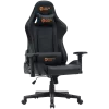 Spēļu krēsls CANYON Irida RGBCH03 RGB melns ar ergonomisku dizainu, regulējamiem roku balstiem, atgāžamu atzveltni