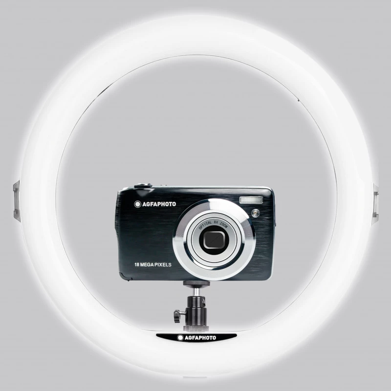 Agfa Arl11xl gredzenveida LED gaisma 11 inch + statīvs + tālvadības pults