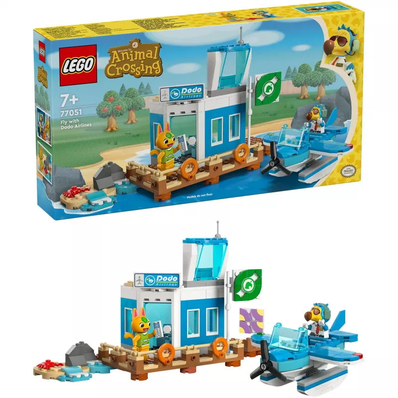 Konstruktors LEGO 77051 Animal Crossing: Fly with Dodo Airlines komplekts, LEGO zīmols, modelis 77051