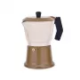 Alumīnija plīts virsmas moka katls Maestro MR-1657-3-BEIGE – 3 tasīšu espresso kafijas automāts, smilškrāsas