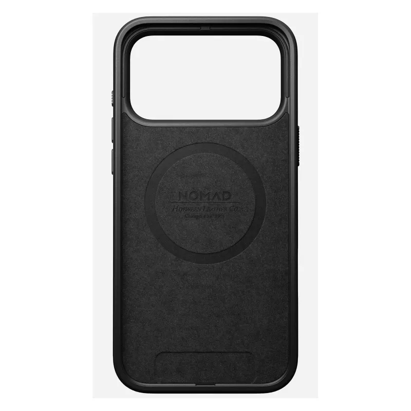 Ādas vāciņš Nomad Modern iPhone 17 Pro Max (6,9 collas) — Burgundy, āda+TPU+PC