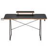 Maclean NanoRS spēļu galds ar monitora plauktu, maks. 50 kg, augstums 850 mm, melns RS170, spēļu galds, melns