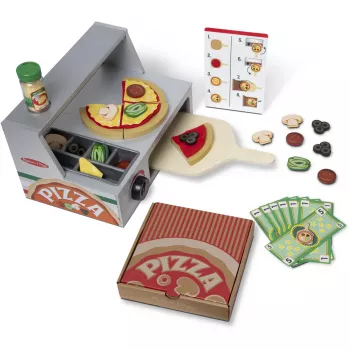 Rotāļu virtuves piederums Spin Master Melissa & Doug Top & Bake Picu lete, rotaļu picu komplekts