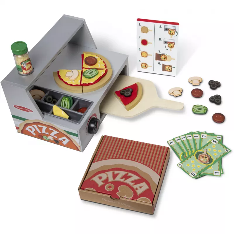 Rotāļu virtuves piederums Spin Master Melissa & Doug Top & Bake Picu lete, rotaļu picu komplekts