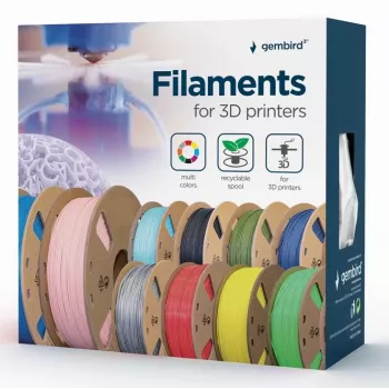 Gembird 3DP-ABS1.75-01-BK 3D drukas materiāls ABS melns 1,4 kg