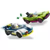 LEGO City rotaļu komplekts 60415 Policijas auto un muskuļauto pakaļdzīšanās — 213 elementi, 2 minifigūras, vecumam 6+