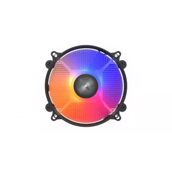 CPU dzesētājs KRUX Integrator RGB KRX0093 ar 120 mm PWM ventilatoru, ARGB apgaismojumu, 85 W TDP, AM4 atbalstu