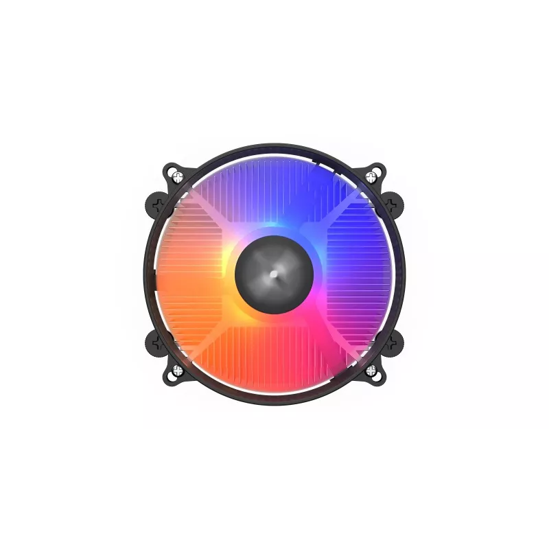 CPU dzesētājs KRUX Integrator RGB KRX0093 ar 120 mm PWM ventilatoru, ARGB apgaismojumu, 85 W TDP, AM4 atbalstu
