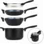 Galda piederumu komplekts Russell Hobbs RH01840EU7 — 4-daļīgs kraujams metālisks marmors