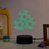 Galda lampa MANTA SNL124RGB RGB 3D gaismas dekoru bumbas, krāsu mainošas gaismas diodes, dekoratīvs apgaismojums