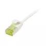 komutācijas kabelis RJ45, CAT6A 500Mhz, 1,5m, balts, U/FTP, plāns apaļš d=3,8mm, TPE/LSZH(Superflex), AWG32, ar Cat.7 neapstrādātu kabeli, Synergy 21 (S217324V3)