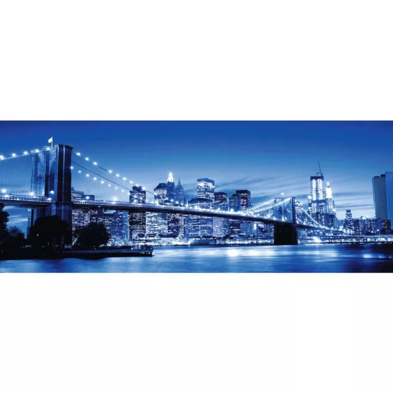 Puzzle Panorama - Leuchtendes jauna York (1000 gabali)