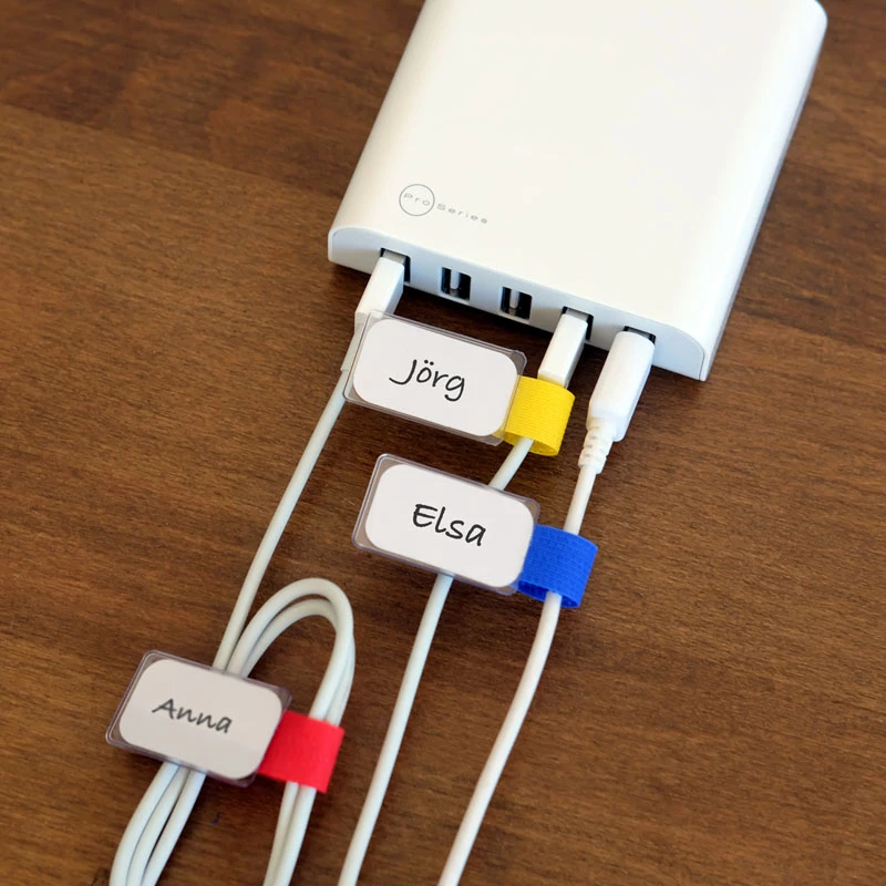 Kabeļu saite Label-the-cable LTC 2530 Zila Sarkana Dzeltena