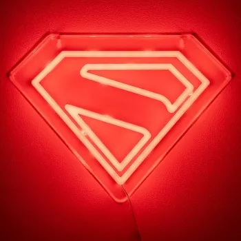 Pie sienas montējama LED neona gaisma Paladone Superman PP14478SMTVN, dekoratīvs sienas zīme