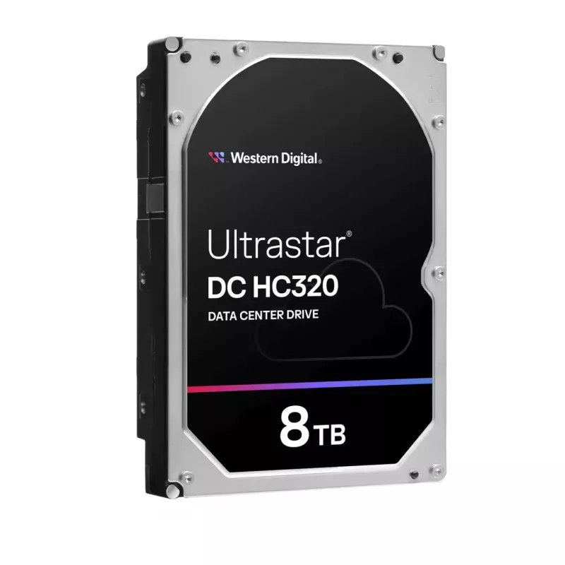 Iekšējais 3,5 collu SAS cietais disks Western Digital Ultrastar DC HC320 8 TB, 7200 RPM, 12 Gbit/s, 256 MB kešatmiņa