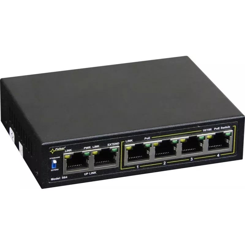 Tīkla slēdzis PULSAR Switch POE Pulsar S64 4 porti 2 augšupsaites