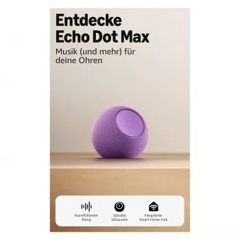 Amazon Echo Dot Max 2025 izlaidums - Ametists - Bluetooth (B0DKLDMHYB)