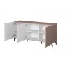 Kumode cama meble Cama Nova 155×40×72 cm, matēti rozā, MDF rāmis