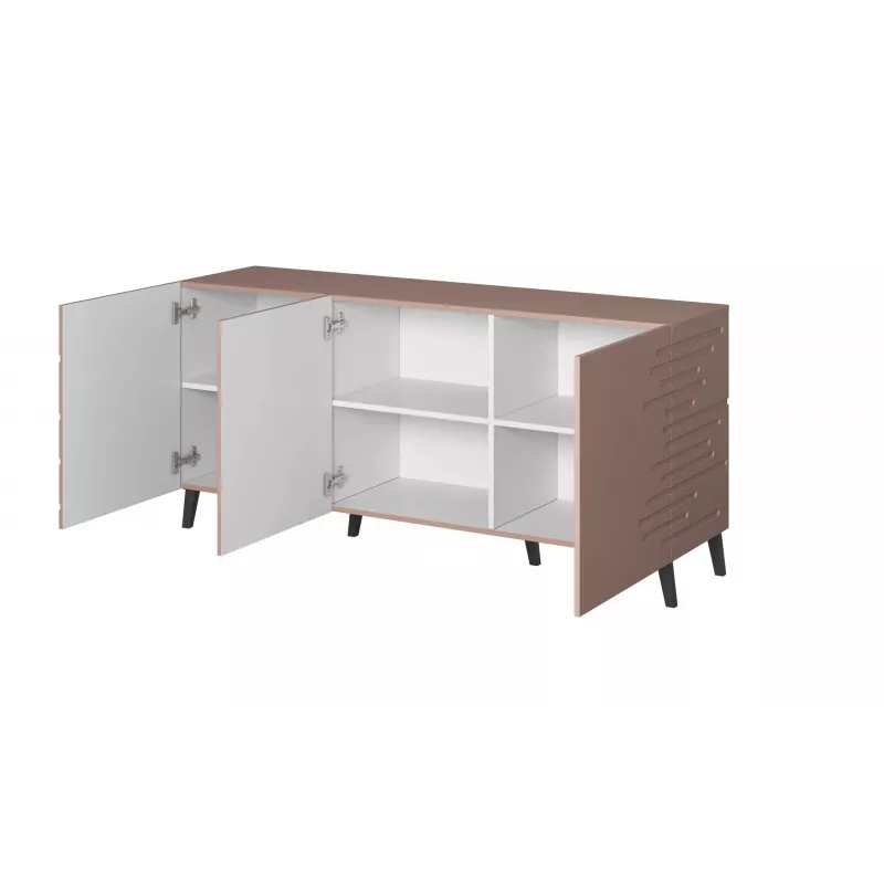 Kumode cama meble Cama Nova 155×40×72 cm, matēti rozā, MDF rāmis
