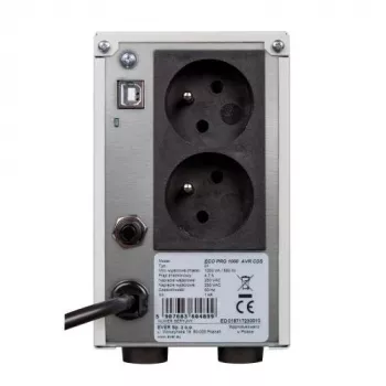 Ever ECO PRO 1200 AVR CDS UPS 1.2 kVA 780 W 2 maiņstrāvas rozetes