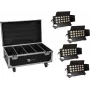 LED mazgāšanas gaisma EUROLITE CLS-18 QCL RGB/WW 18×7W ar lidojuma kasti