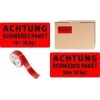 Brīdinājuma uzlīmes AVERY 7254 sarkanas 200 gab. 100 x 50 mm