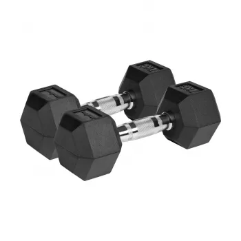 Hanteles Rebel Active RBA-2325 ar gumijas pārklājumu, pāris 2 x 7 kg