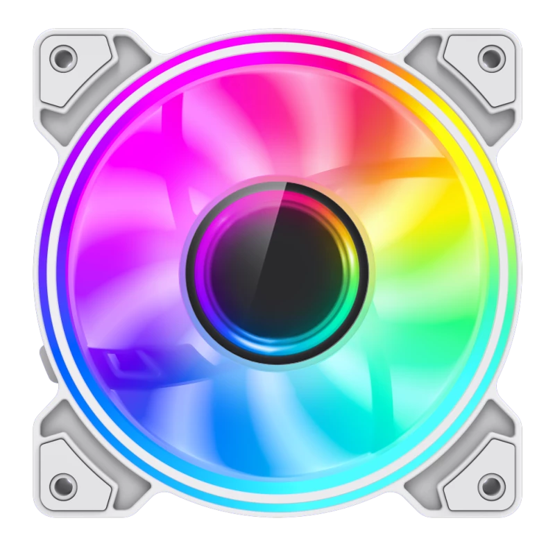 Gamemax | Datora ventilators | DUAL RING INFINITY | Balts