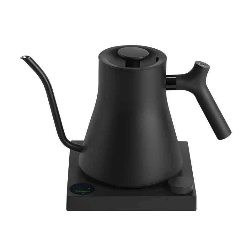 Electric kettle FELLOW 1L 1200W Matte Melns — 0,9 L tvertne, regulējama 40–100°C, nerūsējošā tērauda filtrs un korpuss