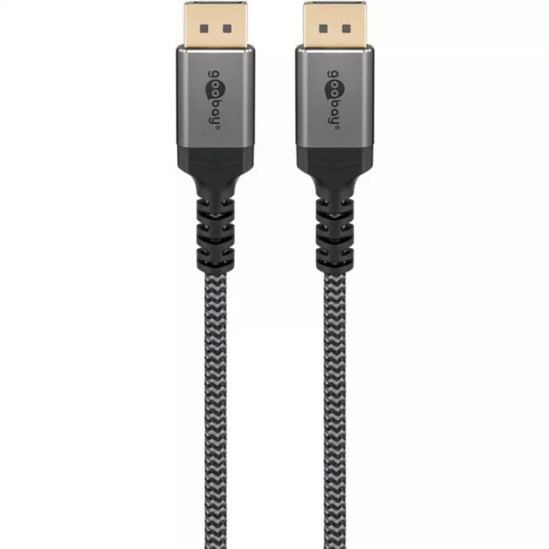 Goobay DisplayPort kabelis 2.0/2.1, 80 Gbit/s | 75685 | DisplayPort uz DisplayPort