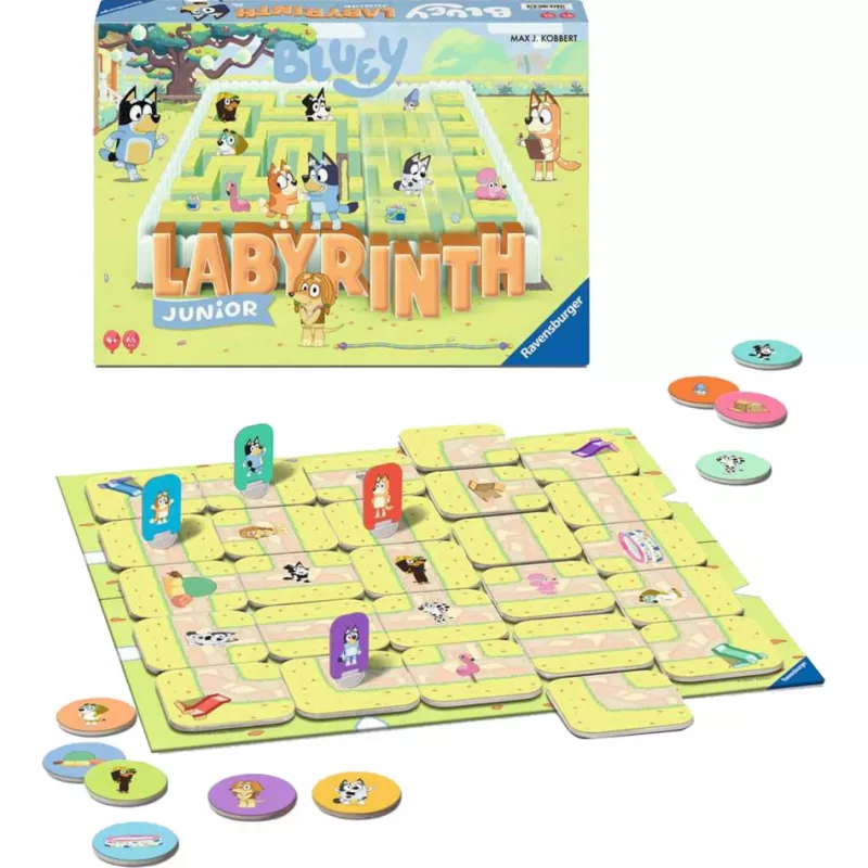 Bluey Junior Labyrinth, galda spēle