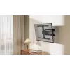 Pilnas kustības TV sienas stiprinājums GEMBIRD WM-90ST-02 43–90 collu ekrāniem, šarnīra kronšteins, VESA 100x200–600x400, kravnesība 50 kg