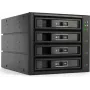 FANTEC BP-T3141, 4x SAS/SATA 6G 3,5/2,5 HDD/SSD 3x5,25 starplikas modulī (2192)