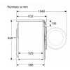 Priekšpusē lādējama veļas mašīna Bosch WGE02201PL — 8 kg, 1200 apgr./min, 55 L tilpnes, LED displejs, invertors
