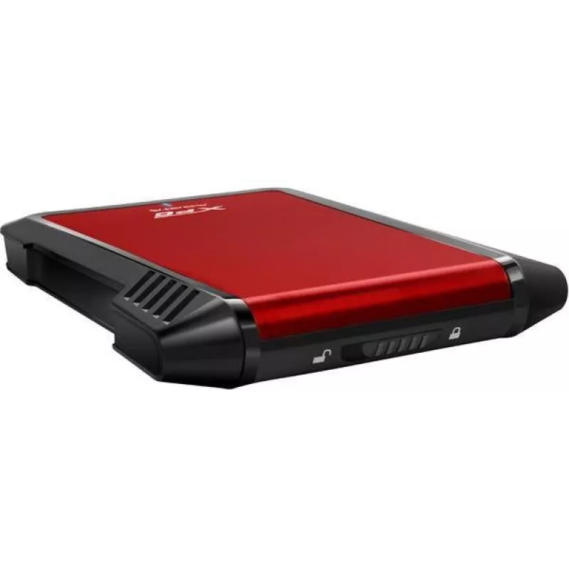 ADATA EX500 HDD/SSD korpuss Melns, Sarkans 2,5 collu