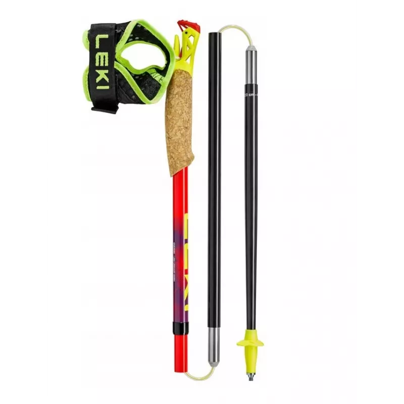 Pārgājienu nūjas Leki TRL Ultratrail FX One 120 cm, sarkanas