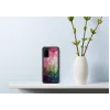 Aizsargājošs tālruņa maciņš iKins Samsung Galaxy S20 — ūdensziedu raksts, melns