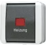 Jung 806 HW Electrical Switch 1P Melns - Balts (806HW)