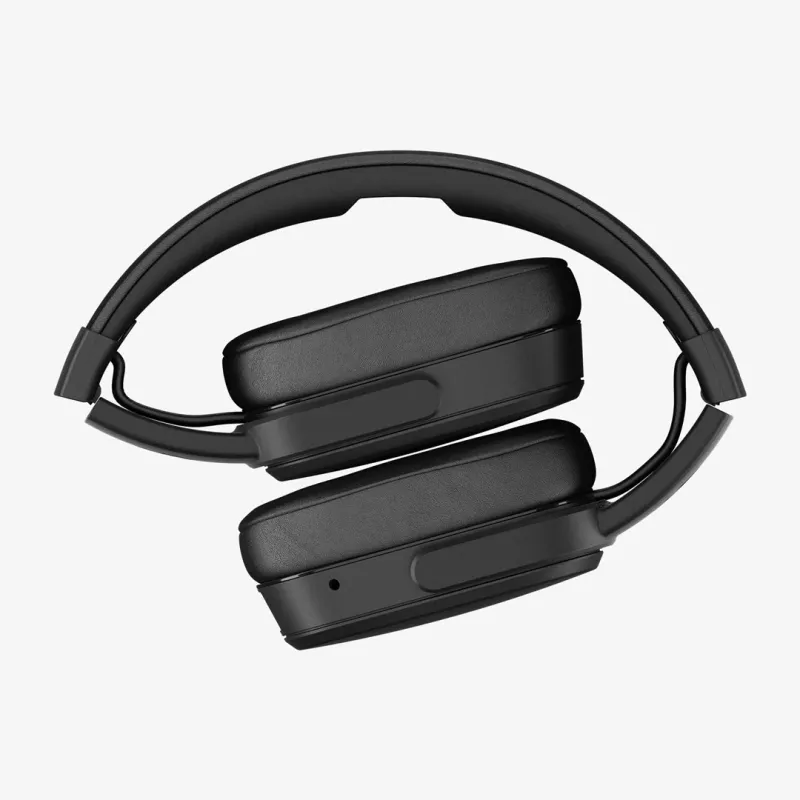 Austiņu komplekts Skullcandy Crusher Wireless — melns, binaurāls, apļa tipa, Bluetooth un 3,5 mm ligzda, salokāms, 40 stundu akumulators