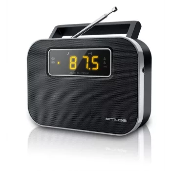 Muse | M-081R | Modinātāja funkcija | 2 joslu PLL portatīvais radio | Melns