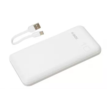 Pārnēsājama ārējā baterija IBOX IPB10 10000 mAh, litija jonu, Quick Charge 3.0, USB-C un USB-A izejas, 20W PD