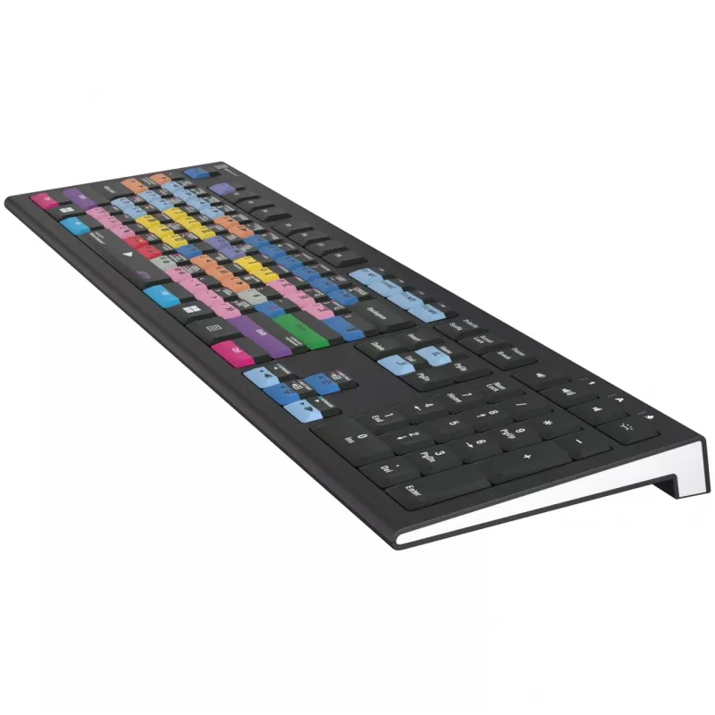 Montāžas tastatūra LogicKeyboard Astra 2 Pro Avid Media Composer ar fona apgaismojumu, UK, PC